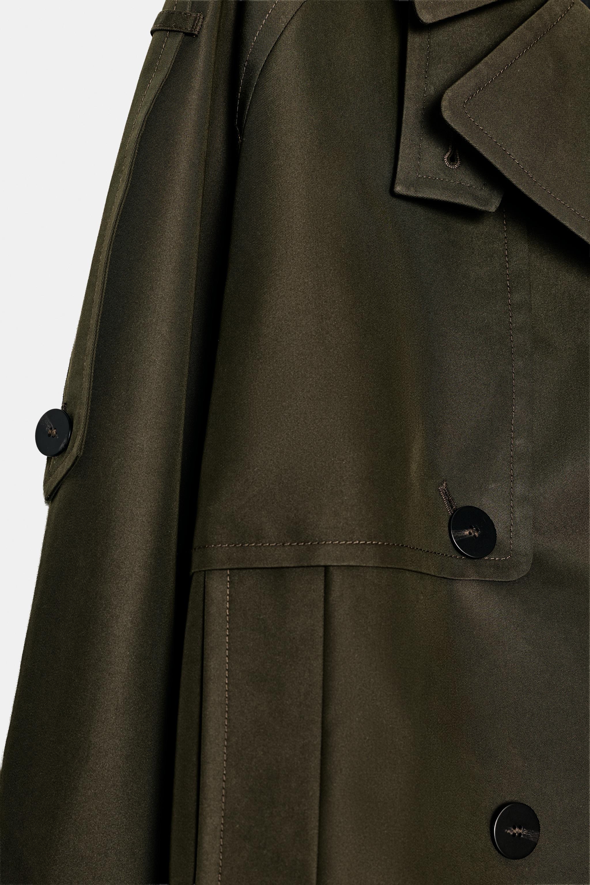 WATER REPELLENT SHORT TRENCH COAT ZW COLLECTION